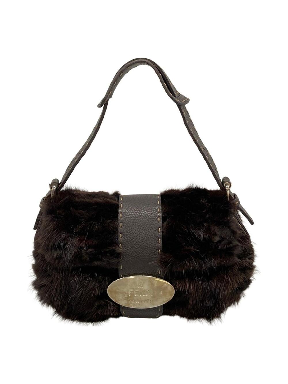 Fendi Selleria Dark Brown Fur Leather #357996F15B